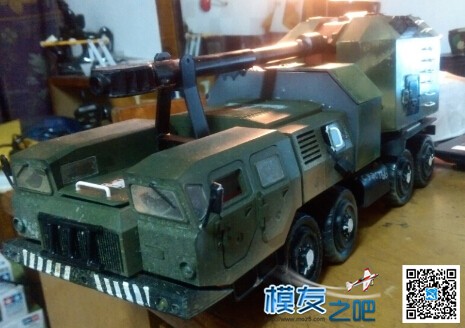胶板DIY 1:24 8轮机动火炮平台  作者:德克斯特 4606 