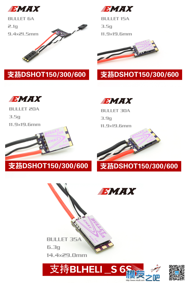 业内最轻最小的EMAX银燕BULLET子弹电调免费公测活动来啦！ 子弹电调,BULLET电调,银燕电调 作者:银燕EMAX 1079 