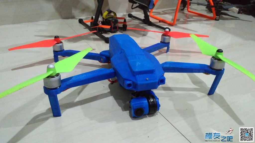 国外克隆的Mavic御 3d打印 3D打印,3dqq空间克隆,克隆和3d打印 作者:沈淼章 5774 