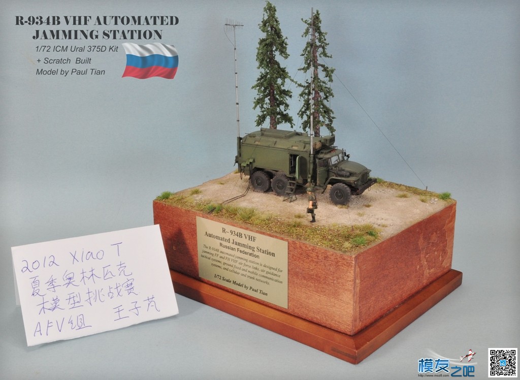 静态航模：1/72 R-934B 俄罗斯&quot;汽车场&quot;电子干扰站（百张图） 电子,而且,俄罗斯汽车,直升机,无人机 作者:小布 8285 