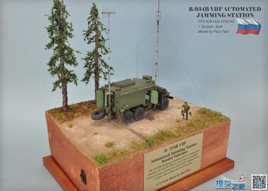 静态航模：1/72 R-934B 俄罗斯&quot;汽车场&quot;电子干扰站（百张图） 电子,而且,俄罗斯汽车,直升机,无人机 作者:小布 2676 