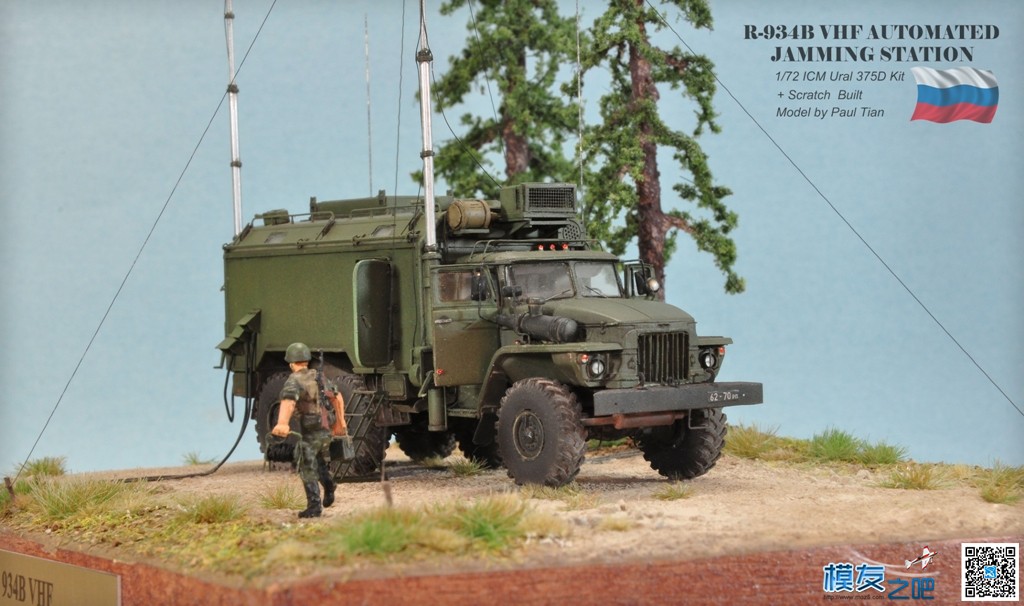 静态航模：1/72 R-934B 俄罗斯&quot;汽车场&quot;电子干扰站（百张图） 电子,而且,俄罗斯汽车,直升机,无人机 作者:小布 8908 