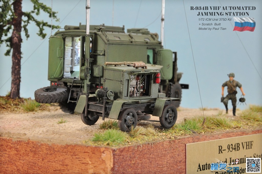 静态航模：1/72 R-934B 俄罗斯&quot;汽车场&quot;电子干扰站（百张图） 电子,而且,俄罗斯汽车,直升机,无人机 作者:小布 3277 