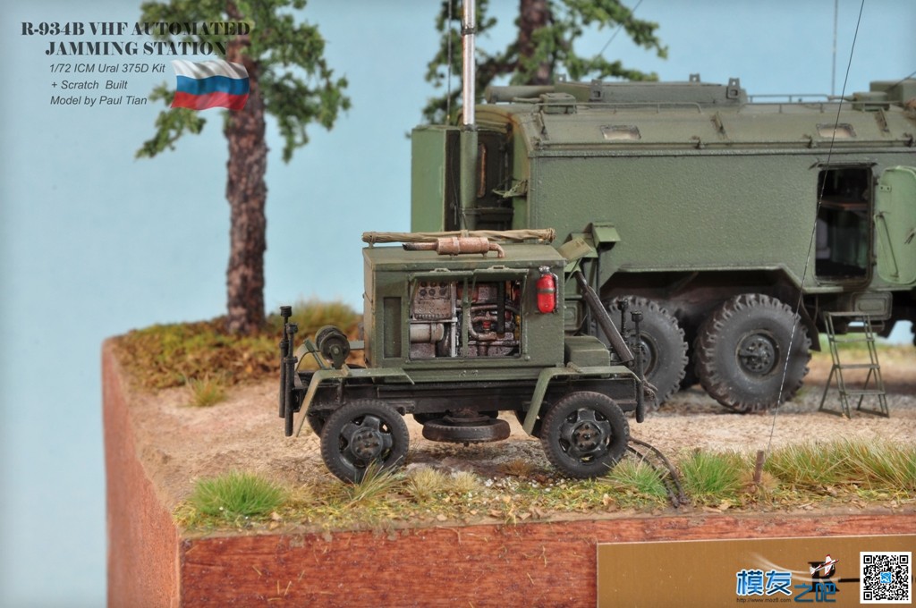 静态航模：1/72 R-934B 俄罗斯&quot;汽车场&quot;电子干扰站（百张图） 电子,而且,俄罗斯汽车,直升机,无人机 作者:小布 7716 