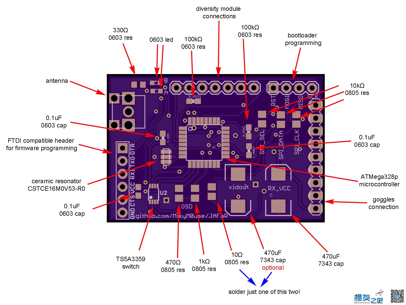 来个开源 肥鲨双接收资料 开源,DIY,5808开源双接收,开源pcb文件 作者:wcq12 2529 
