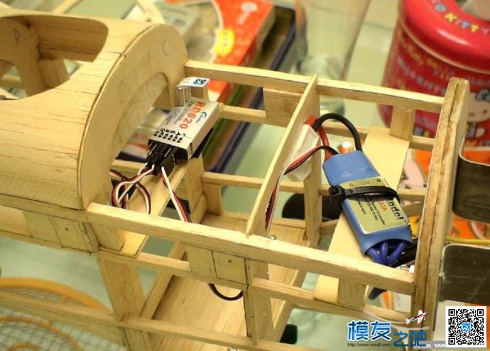 轻木双翼机DIY 电子设备,大肚子,接收机,老婆,测量 作者:大汉军魂 2328 
