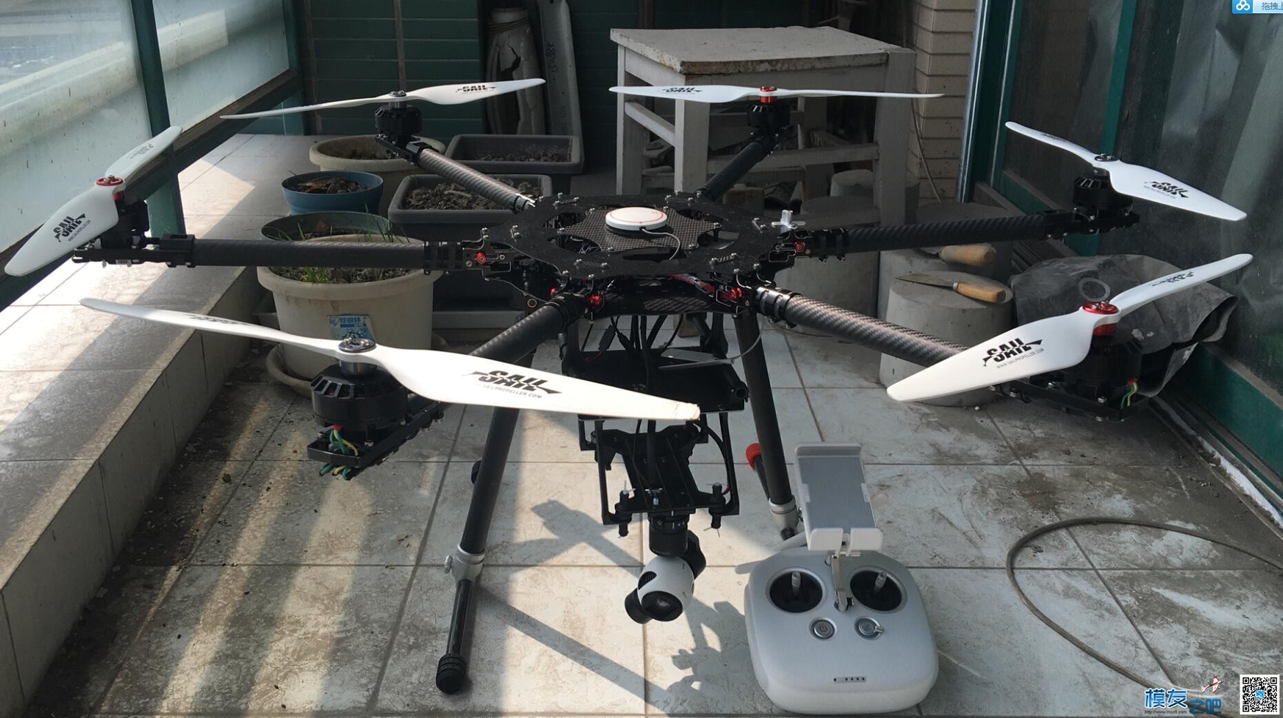 一台伪M600的制作过程，动力有点low..略过吧，持续更新  作者:llovegod 7190 