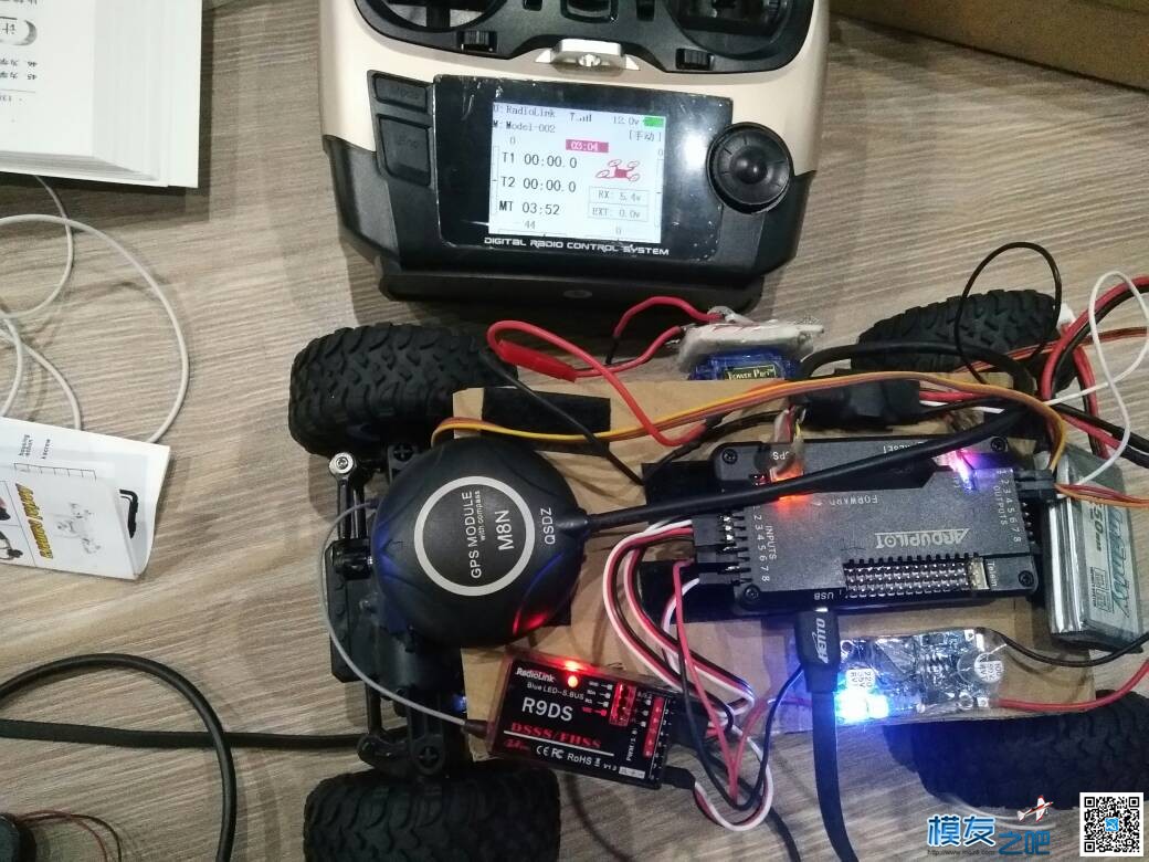 APM飞控玩车 飞控,遥控器,地面站,APM,pixhawk无人车 作者:若风 7157 