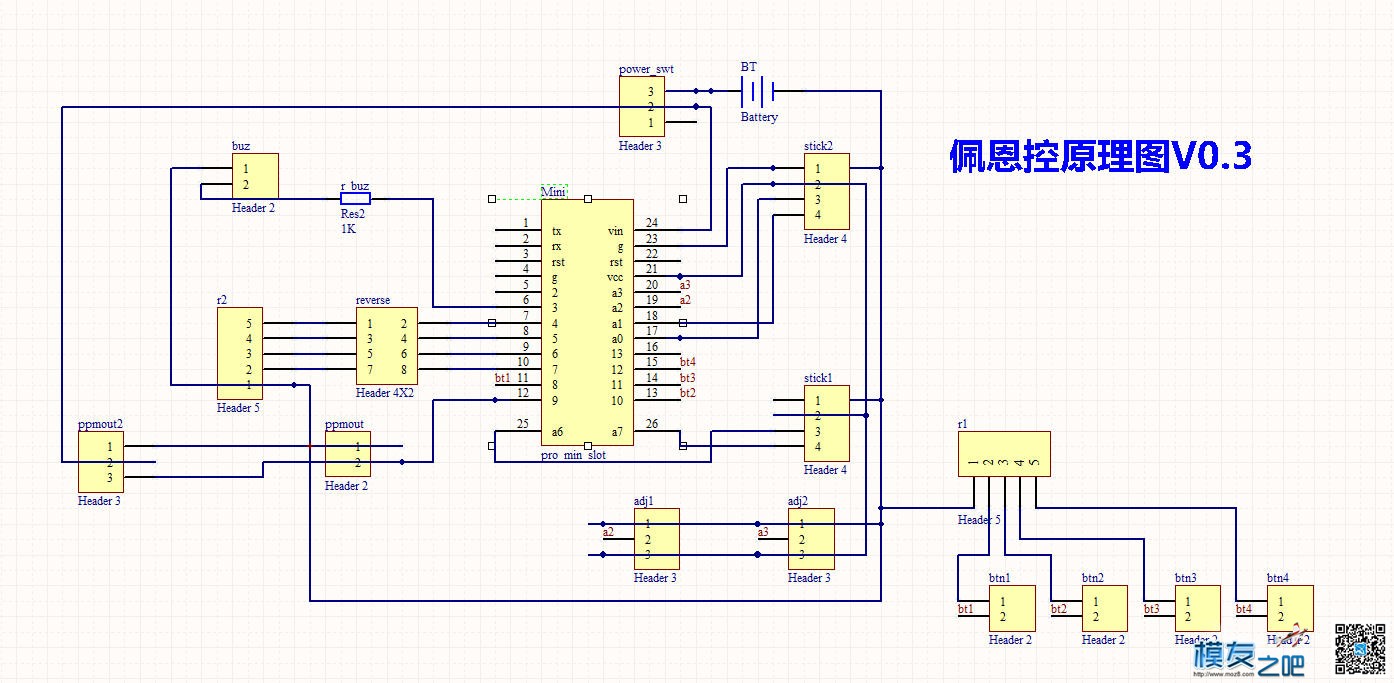 佩恩控 小控 软硬件开源 有高清制作教程 开源,富斯,模拟器,接收机,DIY 作者:payne.pan 600 