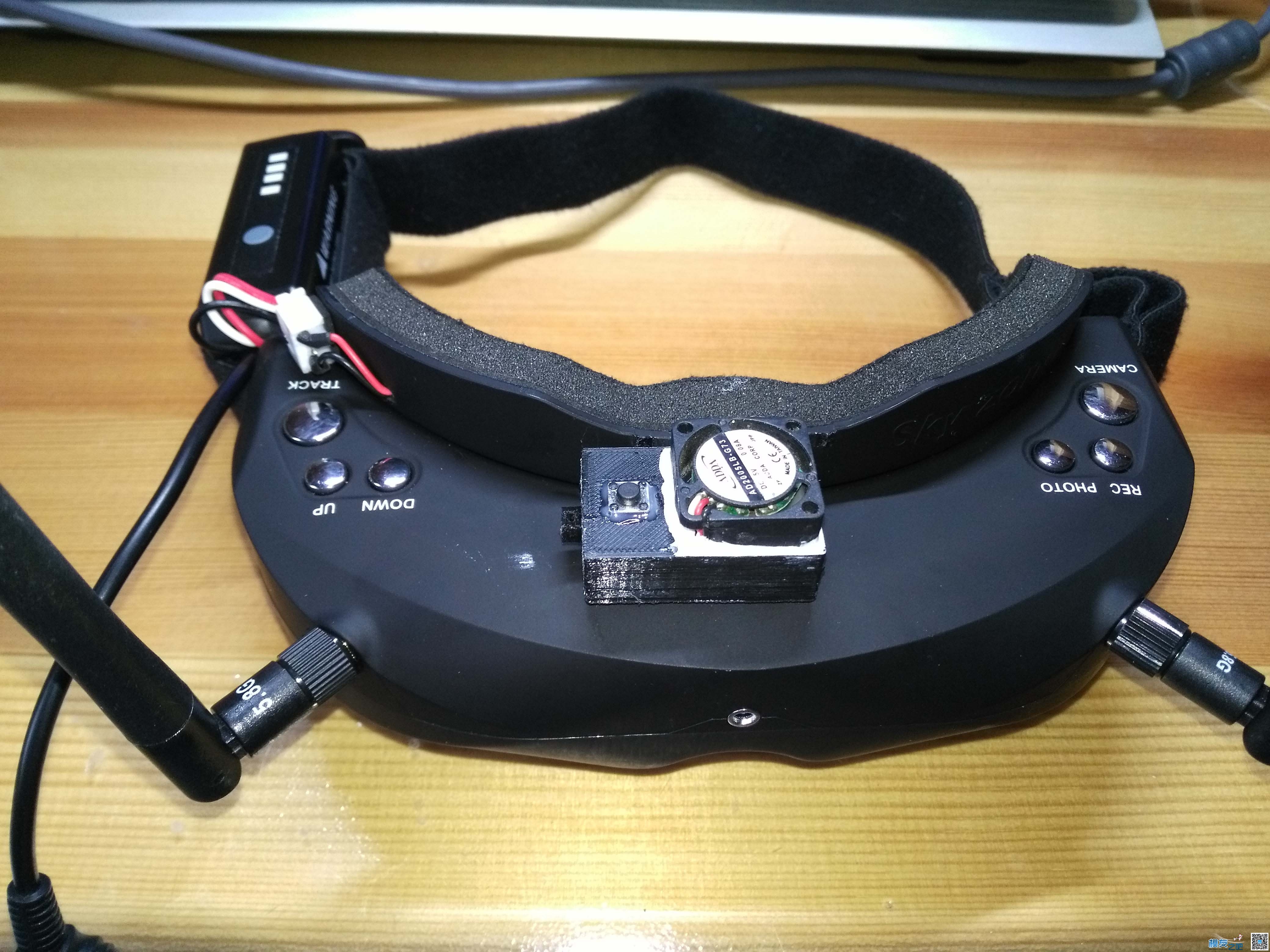 skyzone视频眼镜加装可定时除雾风扇（3D打印外壳） 外壳,眼镜 作者:hero3k 9811 