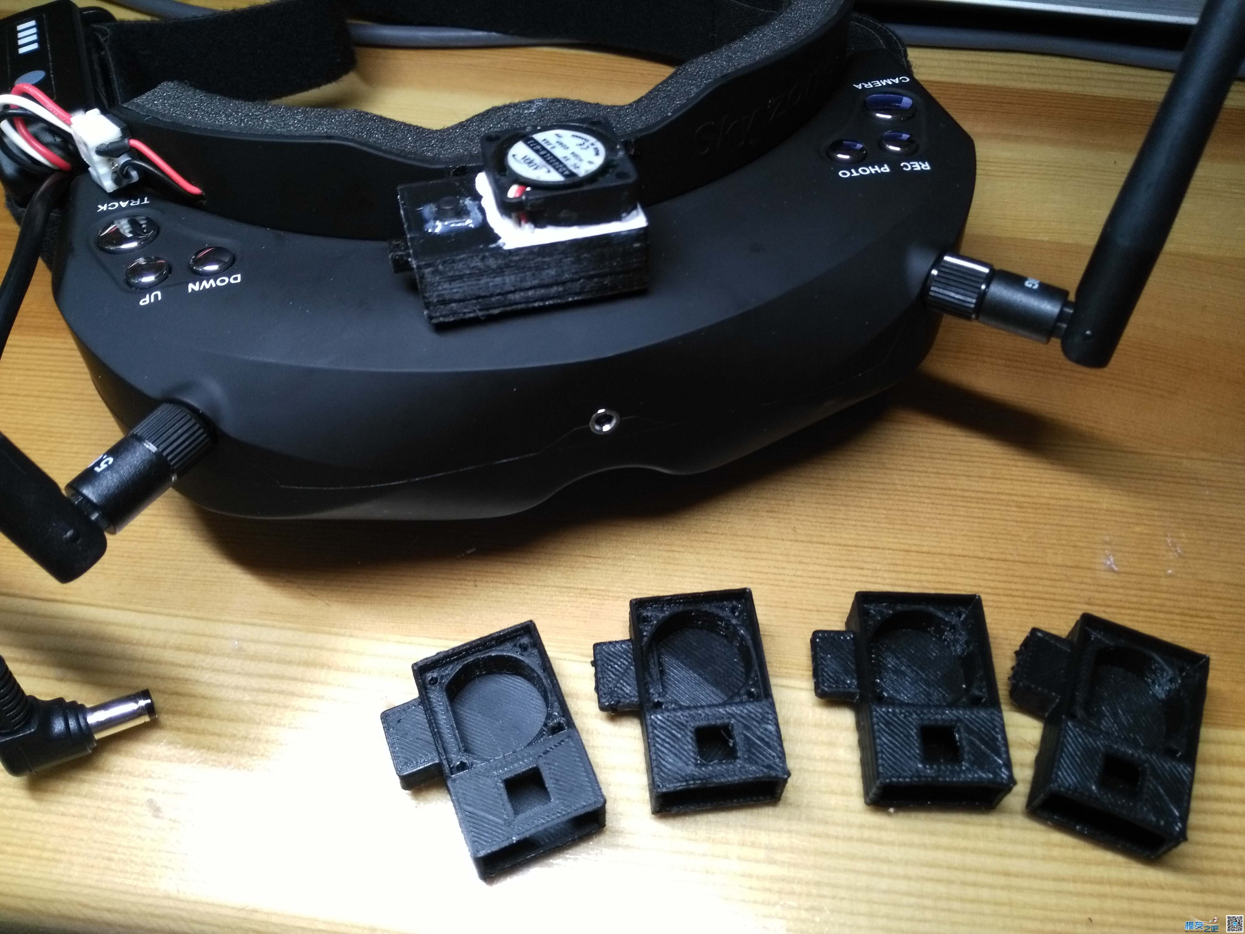 skyzone视频眼镜加装可定时除雾风扇（3D打印外壳） 外壳,眼镜 作者:hero3k 6128 