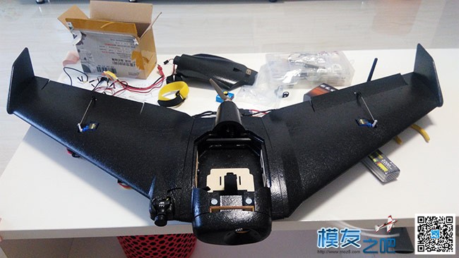 AR.WING飞翼的开箱与简单组装试飞--回归固定翼FPV 穿越机,固定翼,电池,天线,舵机 作者:foxtwo 8124 