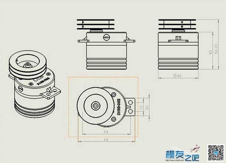 分享一款不错的无刷帆船舵机 舵机,极2010t无刷舵机 作者:模烂了 6826 
