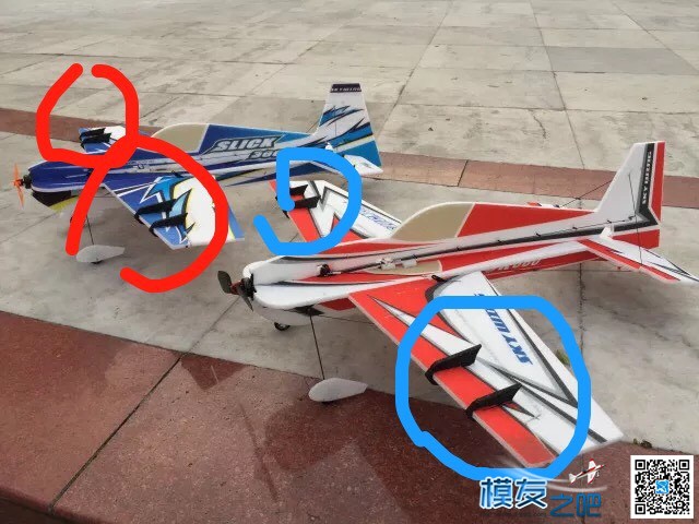 f3p的副翼上有个小翼是有什么作用的 红色圈圈,蓝色圈圈,有什么,减速的 作者:飞越天际线 1732 