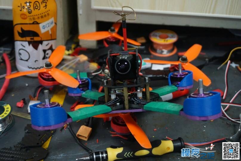 换上黑蚁飞塔爽飞 图传,飞控,电调,OSD 作者:gryffin 5862 