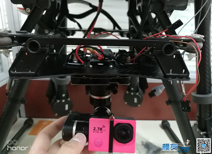 DJI S900机架挂飞宇云台和小蚁相机 云台,飞控,遥控器,FUTABA,dji 作者:空中骄子 437 