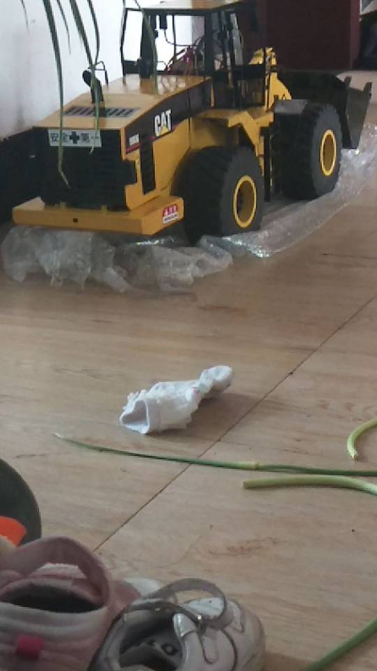 1/14卡特980G液压RC铲车模型 车模,电池,舵机,遥控器,富斯 作者:豆子模型 5359 
