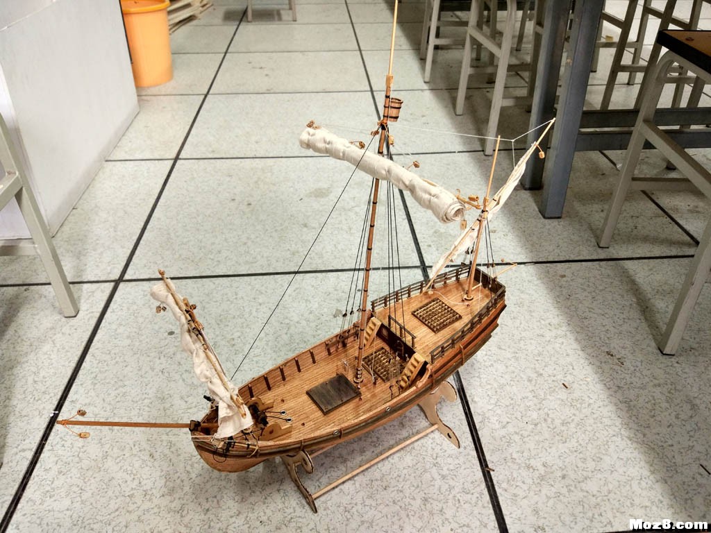 自开料制作的平塔号帆船 卡蒂萨号帆船,哥德堡号帆船,胜利号帆船 作者:mxw7172 121 