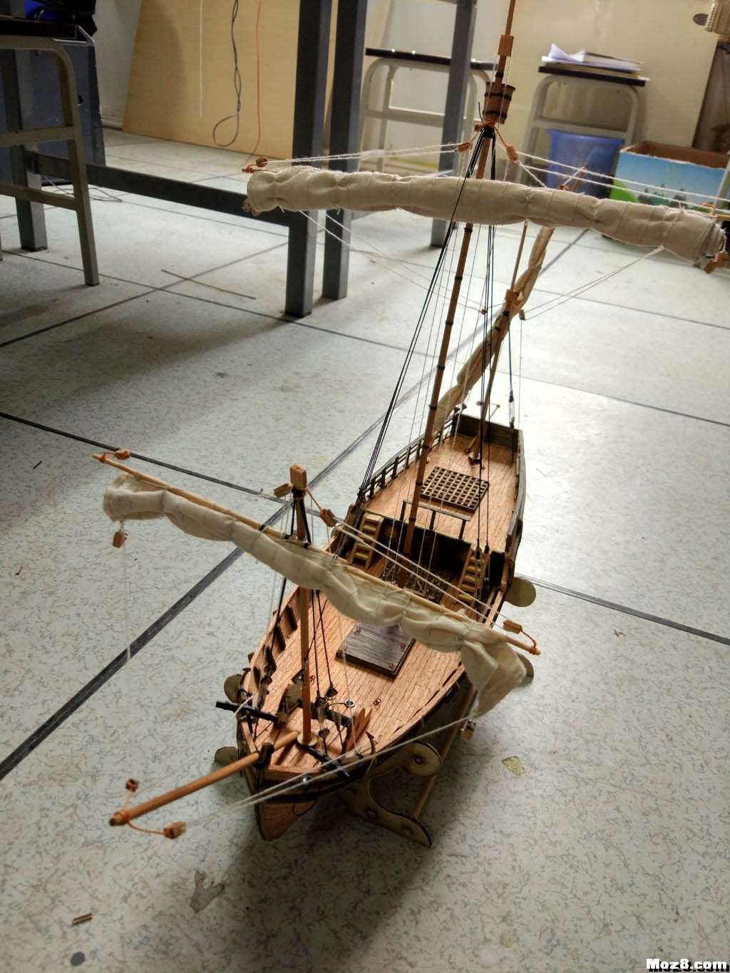 自开料制作的平塔号帆船 卡蒂萨号帆船,哥德堡号帆船,胜利号帆船 作者:mxw7172 4311 