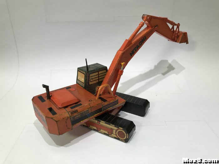 我1994年设计的日立EX200履带挖掘机纸艺模型（简单普及型...i 模型,1994年,挖掘机,设计,日立 作者:津曹珉创意模型 3740 