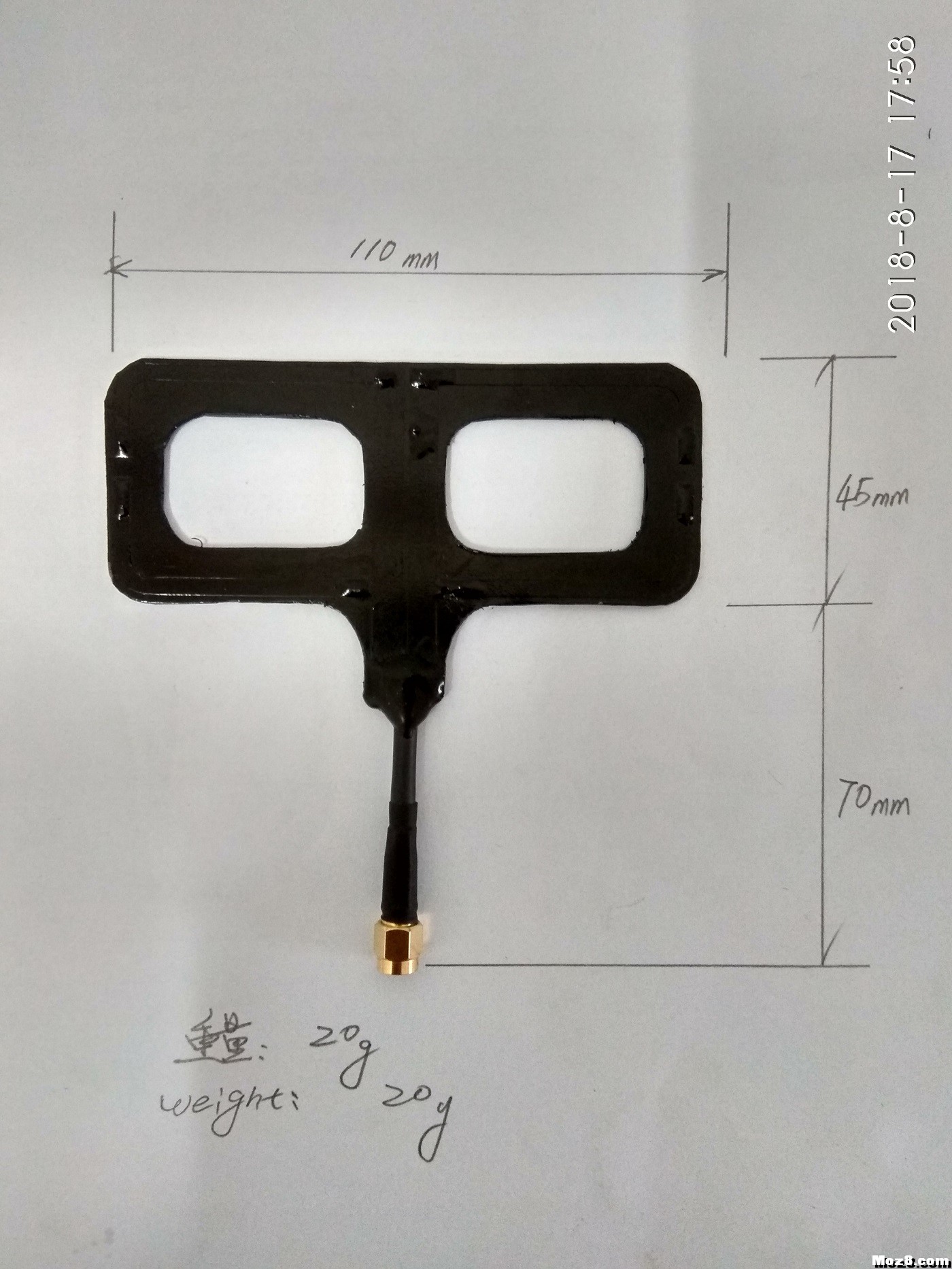 睿思凯X9D 915MHZ天线诞生记.......  作者:枫叶天线 4620 
