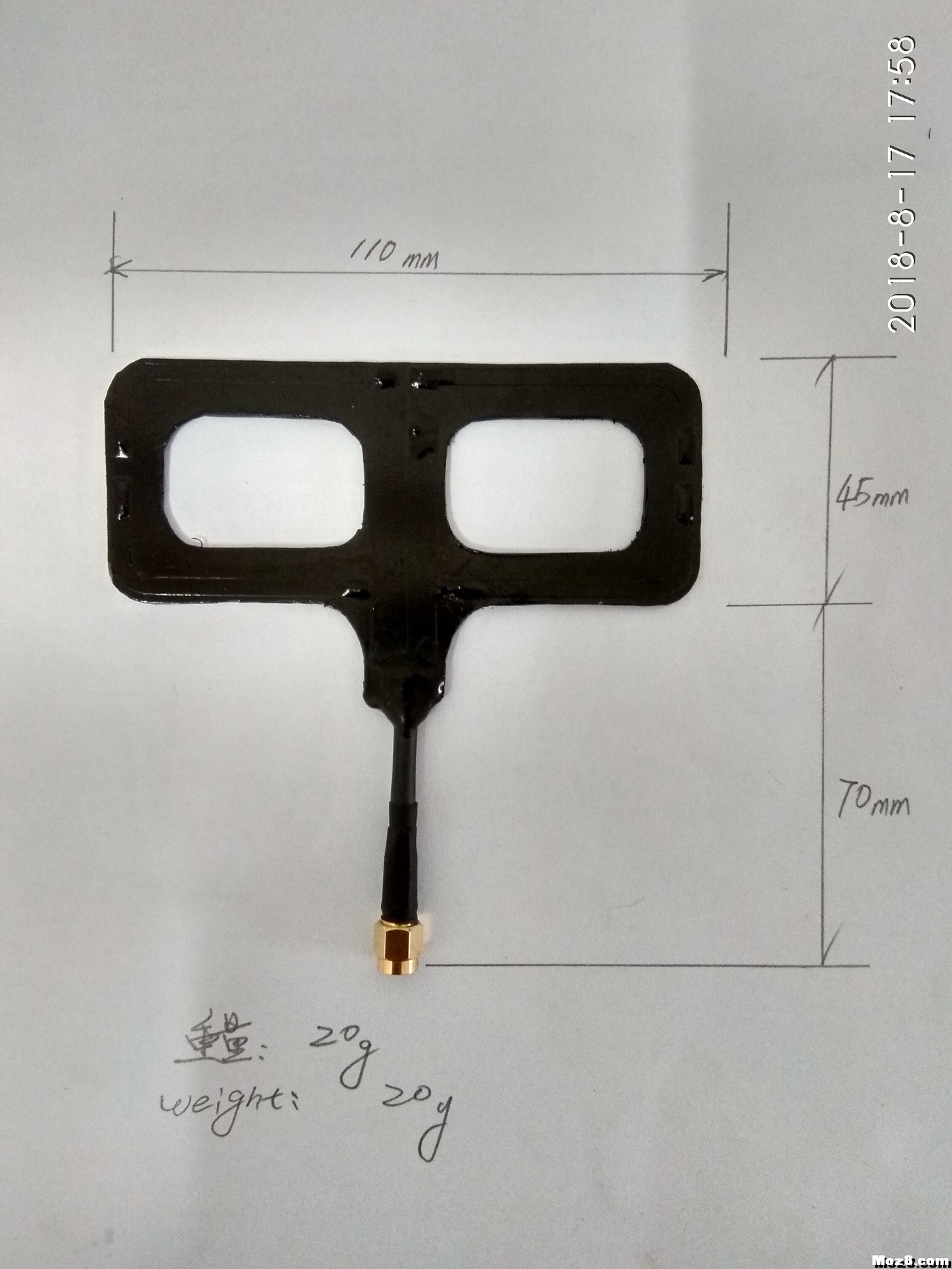 睿思凯X9D 915MHZ天线诞生记.......  作者:枫叶天线 6058 