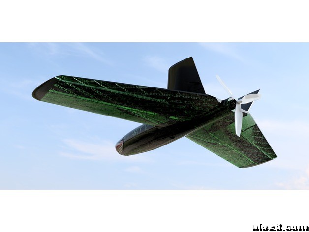 全3D打印前掠翼飞翼 好飞好抛有视频 3D打印,飞翼,碳纤维3D打印 作者:lancer 9475 
