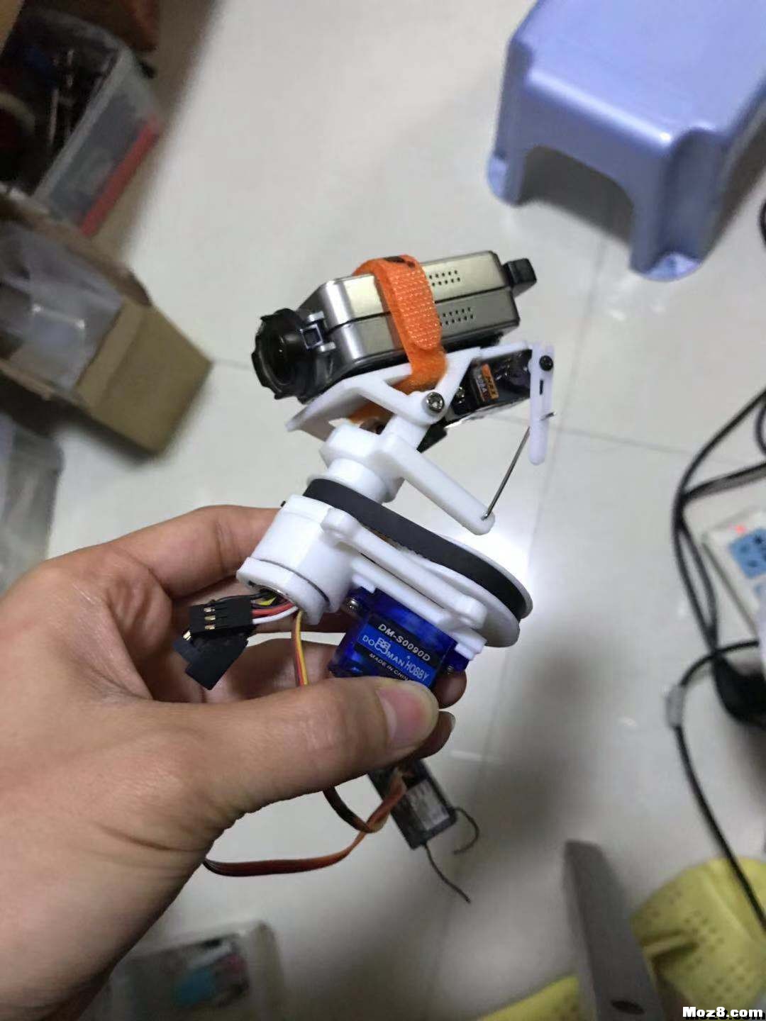 360度舵机云台，这不正是我一直想要的玩具吗！ 舵机,云台,开源,3D打印,FPV 作者:wetouns 5204 