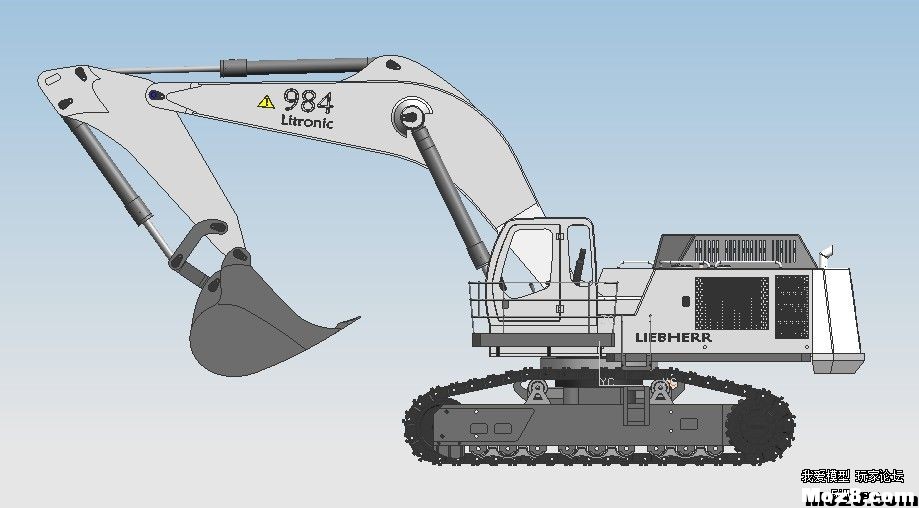 DIY利勃海尔液压挖机模型 liebherr挖机 作者:德克斯特 2030 