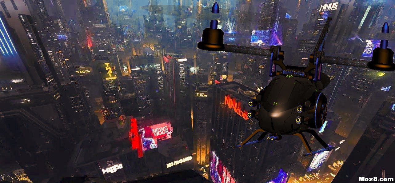 发布原创像真科幻两轴（进度3D打印中，样机成功后将放出... 3d打印,frontier,三维设计,概念图 作者:Frontier 8576 