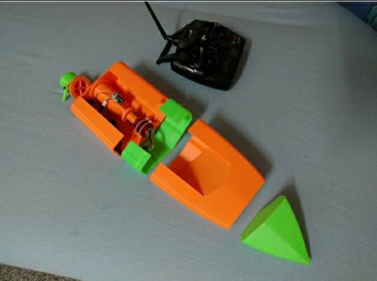 RC喷水船 电机,3D打印 作者:为独 3445 