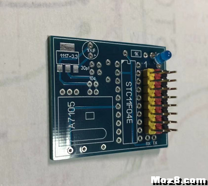 自制富斯一代8通PWM接收机 富斯,接收机,PCB,通讯协议,插入元件 作者:gaocl 4462 