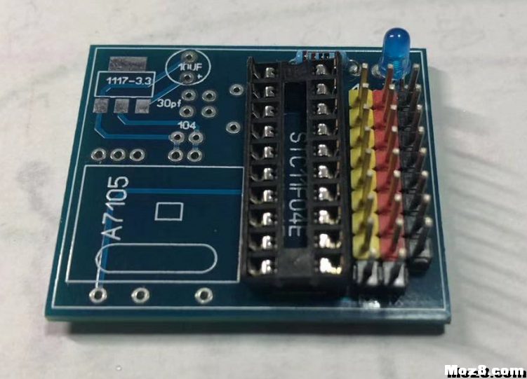 自制富斯一代8通PWM接收机 富斯,接收机,PCB,通讯协议,插入元件 作者:gaocl 7711 