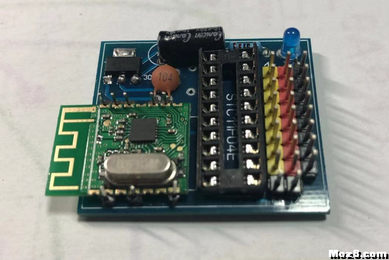 自制富斯一代8通PWM接收机 富斯,接收机,PCB,通讯协议,插入元件 作者:gaocl 7505 
