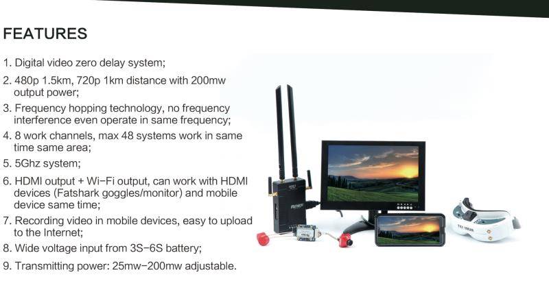 R2teck NEXG1 FPV 480p/720p零延迟数字高清图传系统 图传,app 作者:R2teck 3601 