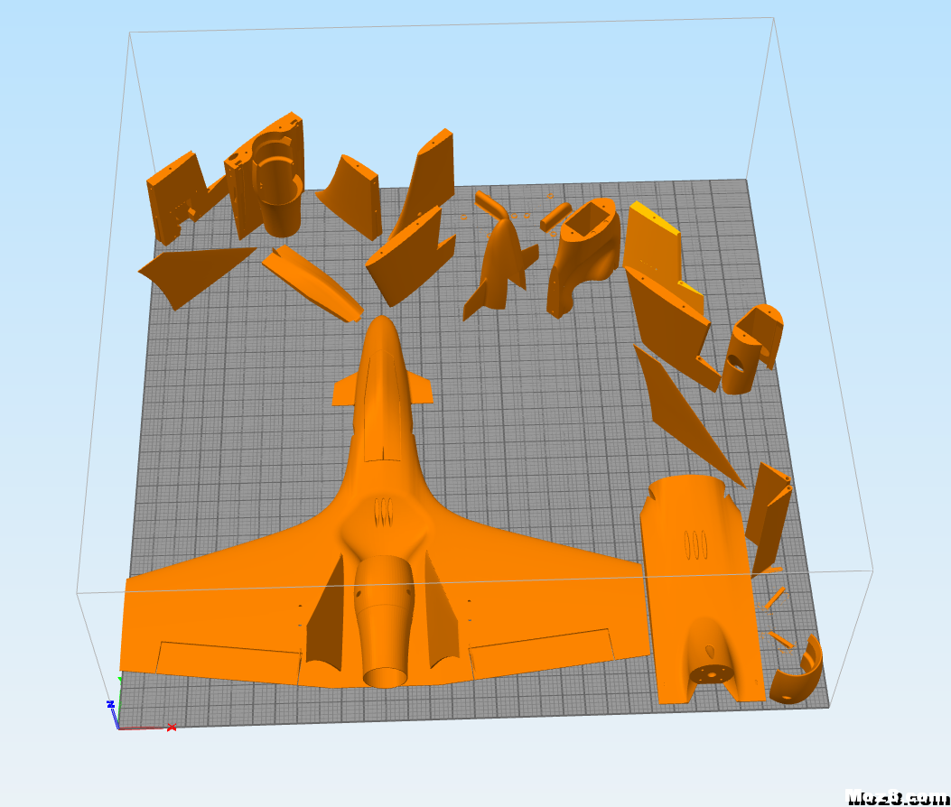 分享两个3D打印飞翼 模型,天线,3D打印,免费,飞翼 作者:chengguo14 9318 