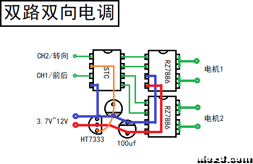 【我爱萝丽爱萝丽】双路混控有刷电调 DIY教程  作者:我爱萝丽爱萝丽 4708 