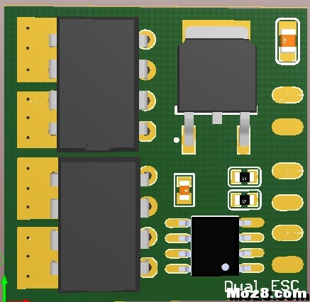 萝莉双路双向电调PCB工程文件 电调,电容,PCB,不需要,萝莉 作者:hanhan1129 825 
