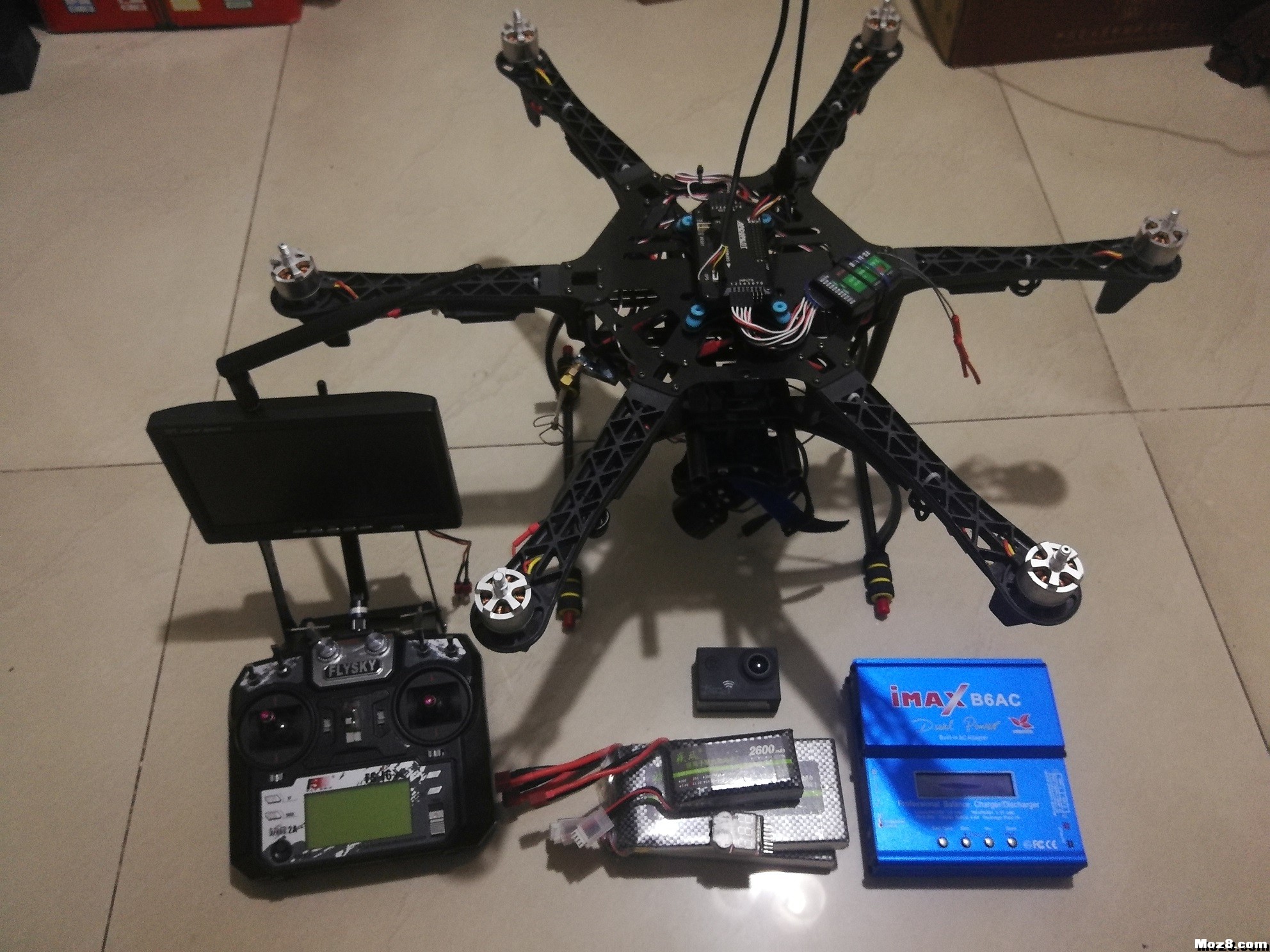 出F550无人机，apm飞控，带fpv 无人机,电池,云台,飞控,电机 作者:大江南北 2857 