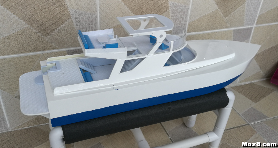 基于ABS板材，采用自制喷水泵做动力的游艇 图纸,游艇,设计制作,abs,在家里 作者:xuebj 5805 