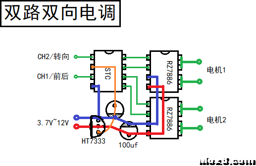 【我爱萝丽爱萝丽】双路混控有刷电调 DIY教程  作者:gosong 2973 