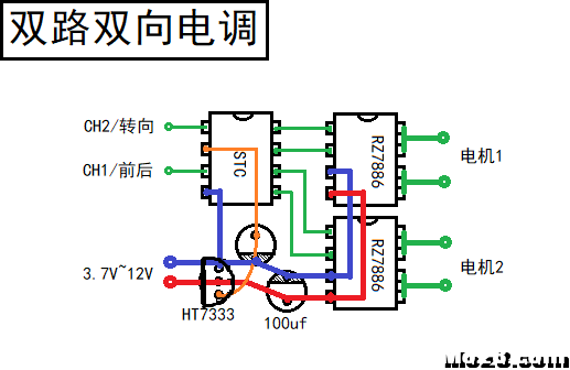 【我爱萝丽爱萝丽】双路混控有刷电调 DIY教程  作者:gosong 8948 