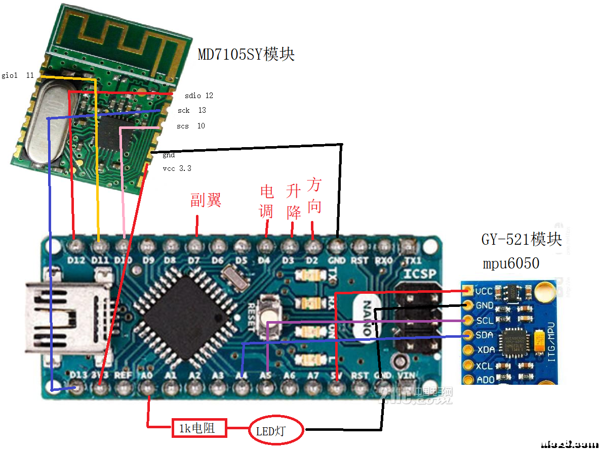 arduino 制作富斯接收与飞控一体接收机 arduino做飞控,arduino 四轴,Arduino飞控,福斯a8s接收机 作者:human239 8802 