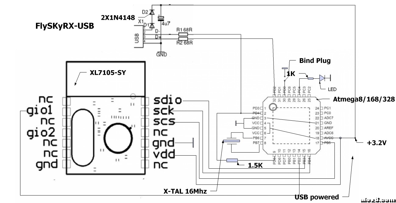 arduino 制作富斯接收与飞控一体接收机 arduino做飞控,arduino 四轴,Arduino飞控,福斯a8s接收机 作者:4920614 5044 