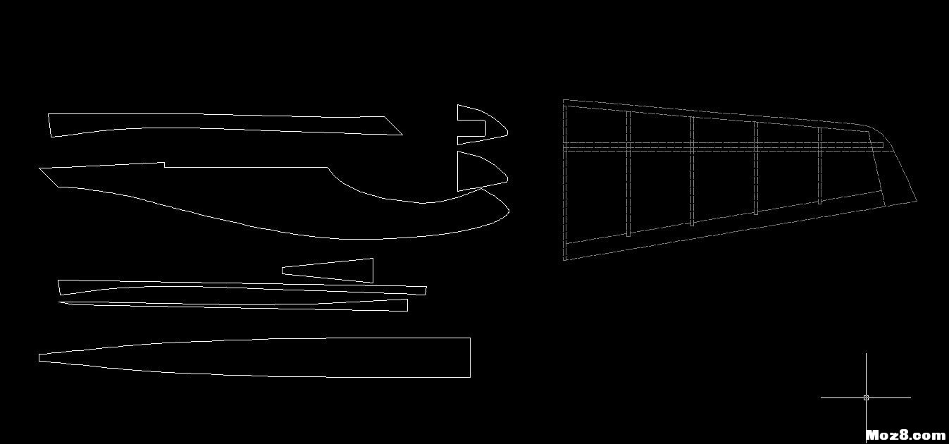 DIY轻木guppy滑翔机，从图纸到出品一步步详细图解 航模,模型,舵机,电机,图纸 作者:张JJ 1306 