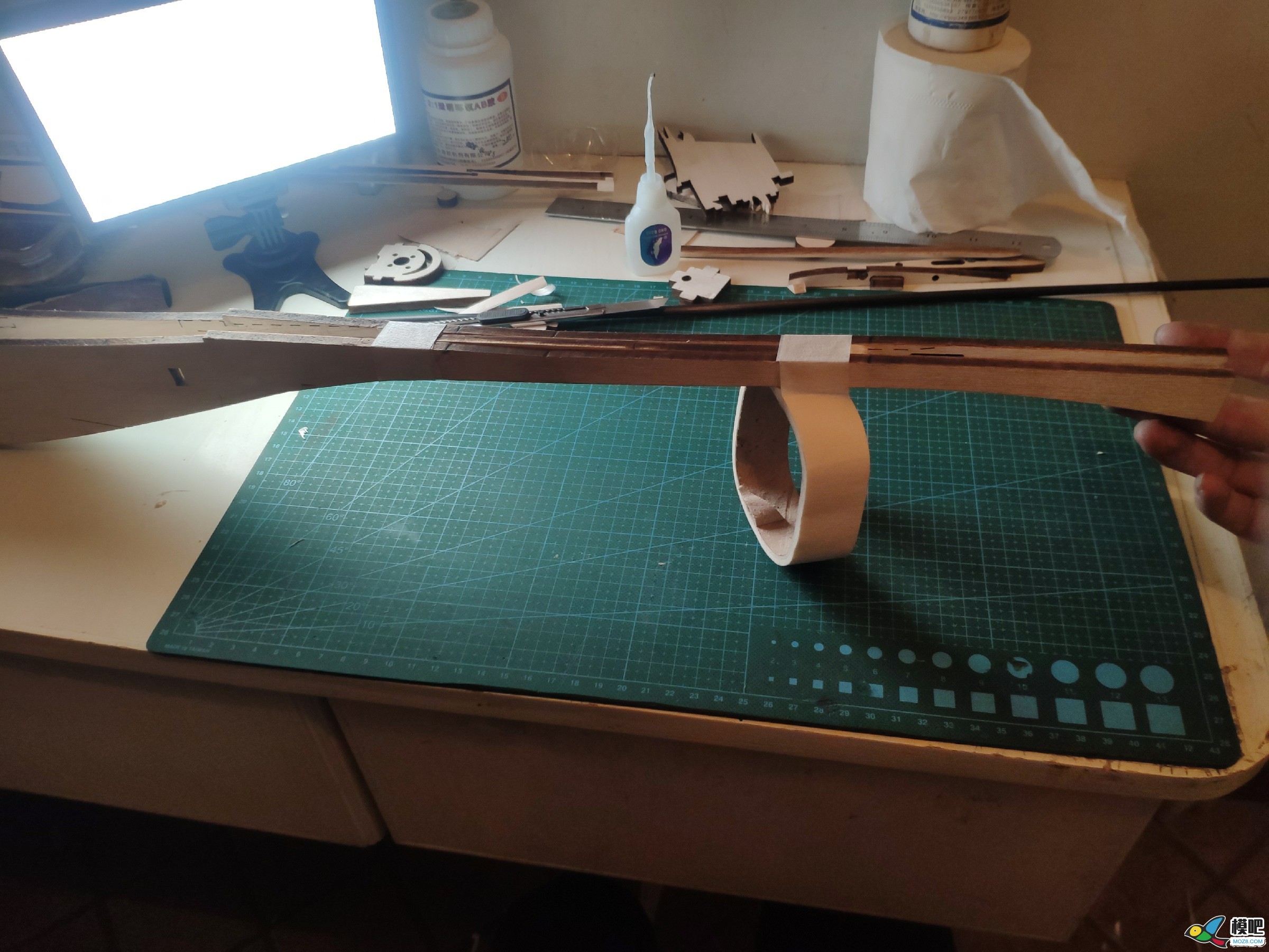 DIY轻木guppy滑翔机，从图纸到出品一步步详细图解 航模,模型,舵机,电机,图纸 作者:张JJ 4298 
