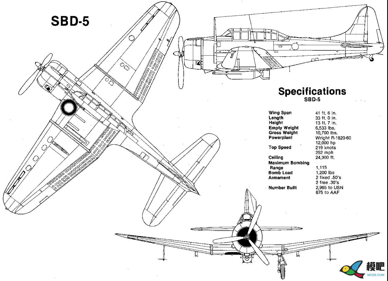 开工啰！SBD无畏式俯冲轰炸机建模纪实--连载！ 图纸,炸机,轻木 作者:burnproof 4870 