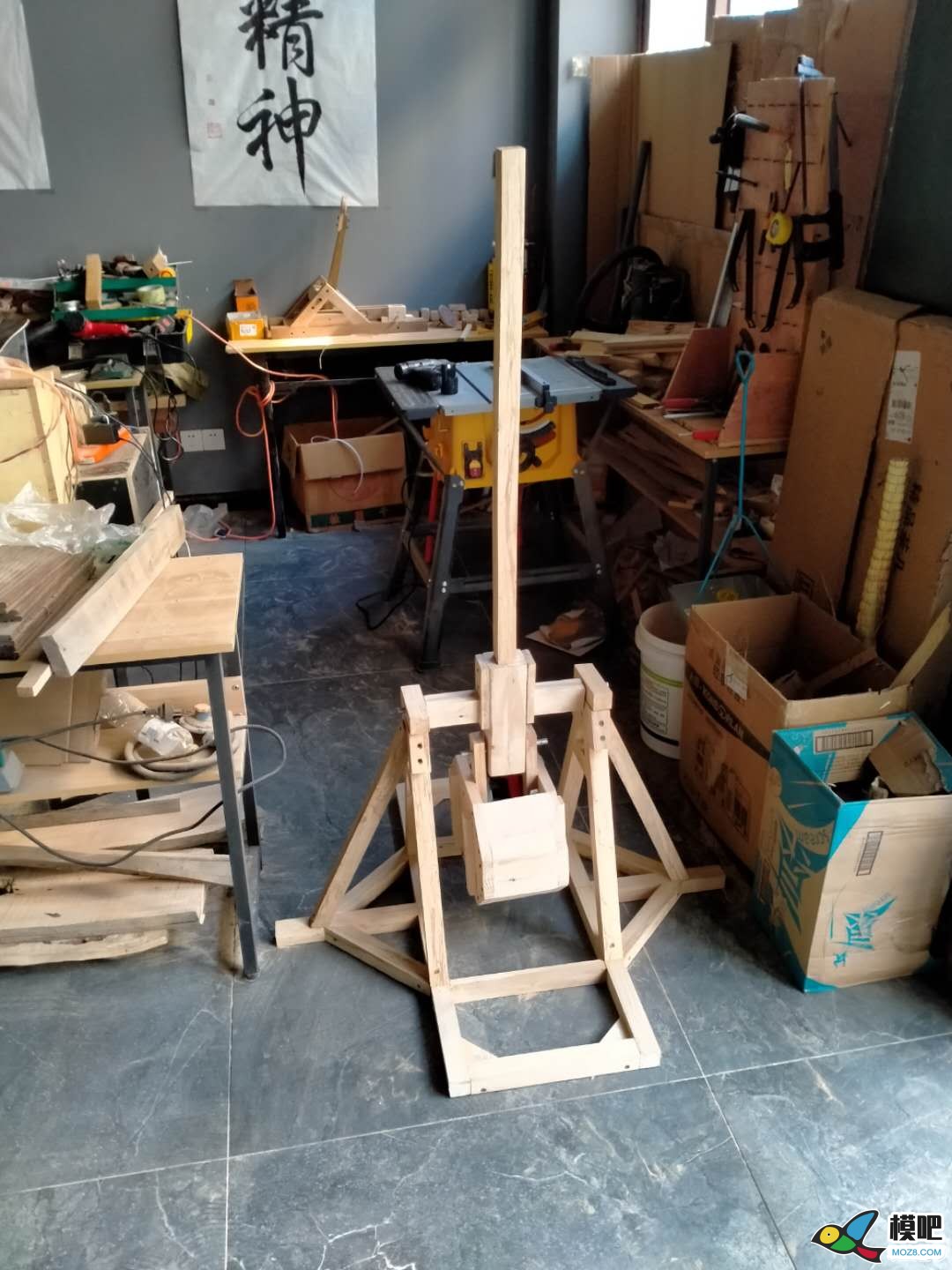 重型抛石机小项目（持续更新） 航模,模型 作者:耍流氓的小屁孩 6652 