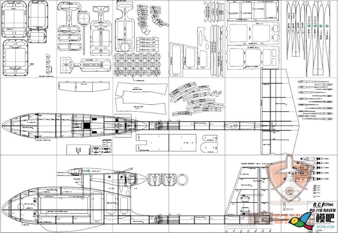高仿版“RQ-11B”建模与制作（长期慢更） 固定翼航模 作者:联盟·小六 2770 