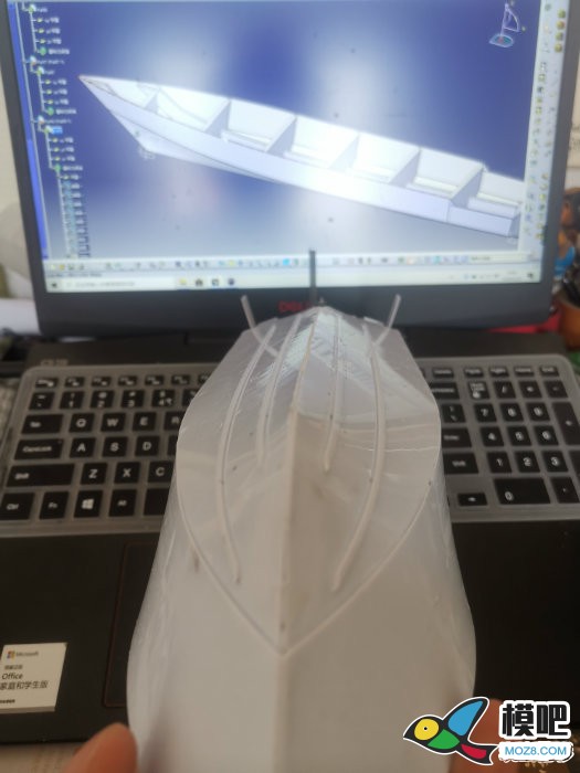 自制37cm长ABS材质小游艇 电机,3D打印,机架 作者:末日威赛尔 2949 